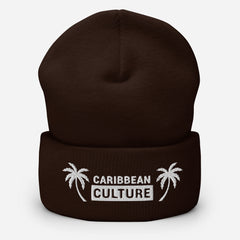 Caribbean Culture - Paradise Cuffed Beanie (White)