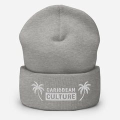 Caribbean Culture - Paradise Cuffed Beanie (White)