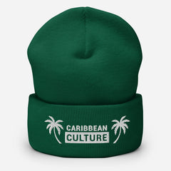 Caribbean Culture - Paradise Cuffed Beanie (White)